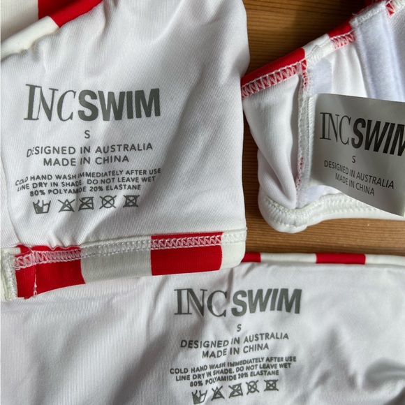 INC Swim red and white striped (3 pieces) - Picture 3 of 3